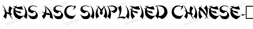 HeiS ASC Simplified Chinese字体转换